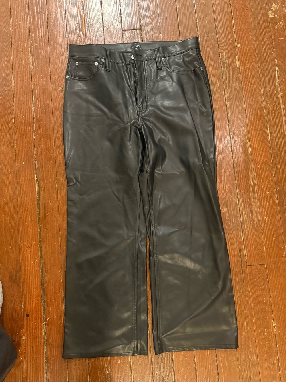 J.Crew faux, leather pants - Classic Straight Fit